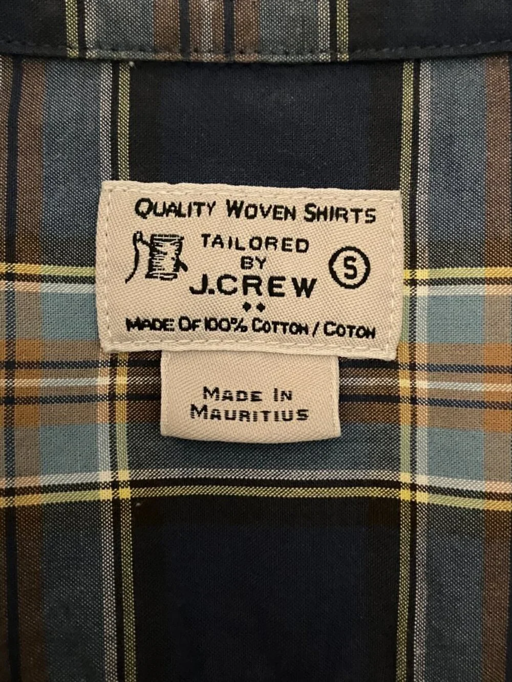 J Crew Heritage Plaid Button Down Shirt
